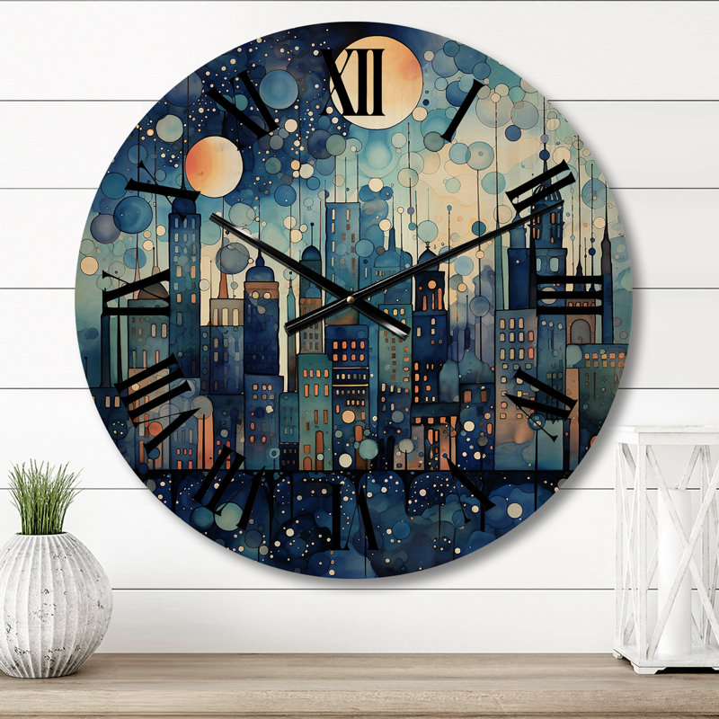 Horloge murale en bois massif Mirtila, Petit
