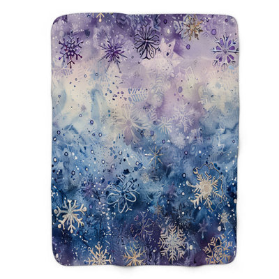 Motif de neige - 1 pièce Sherpa Premium
