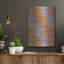 Art mural en métal luxueux «Hanukah Menorah Collage Verticals» par Andrea Strongwater, 12 po x 16 po