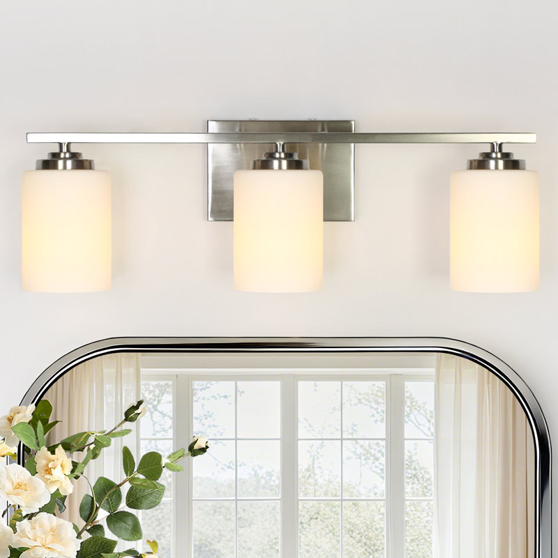3-Light Dimmable Chrome Vanity Lighting