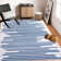 Krystalyn Washable Striped Indoor Rug