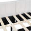 Lit de jour double rembourré avec lit gigogne, lin, sans sommier, construction, lit gigogne économiseur d'espace, option de rangement-852791564