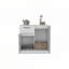 Commode Idaho avec armoires à 2 portes et tiroir - Blanc-957203837