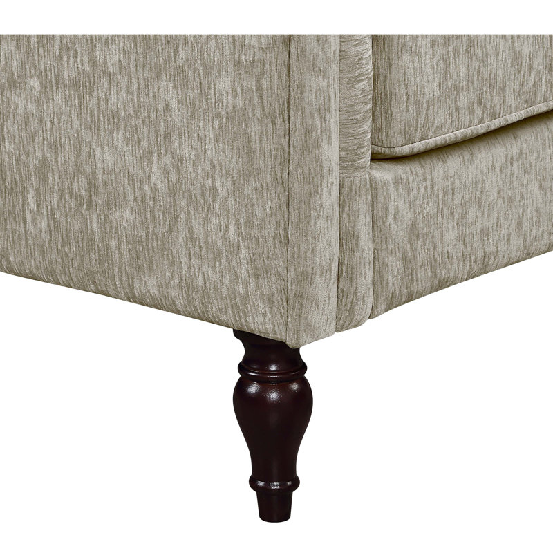 Ekaterini Upholstered 79.75'' Sofa, Light Blue Chenille