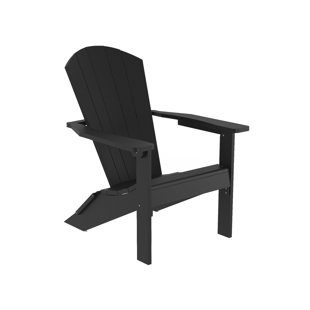 Crystal Harbor Classic Stationary Adirondack Chair – Recycled HDPE Muskoka-Style Outdoor Patio Seating
