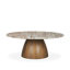 Mellonia 42" Round Genuine Marble Coffee Table