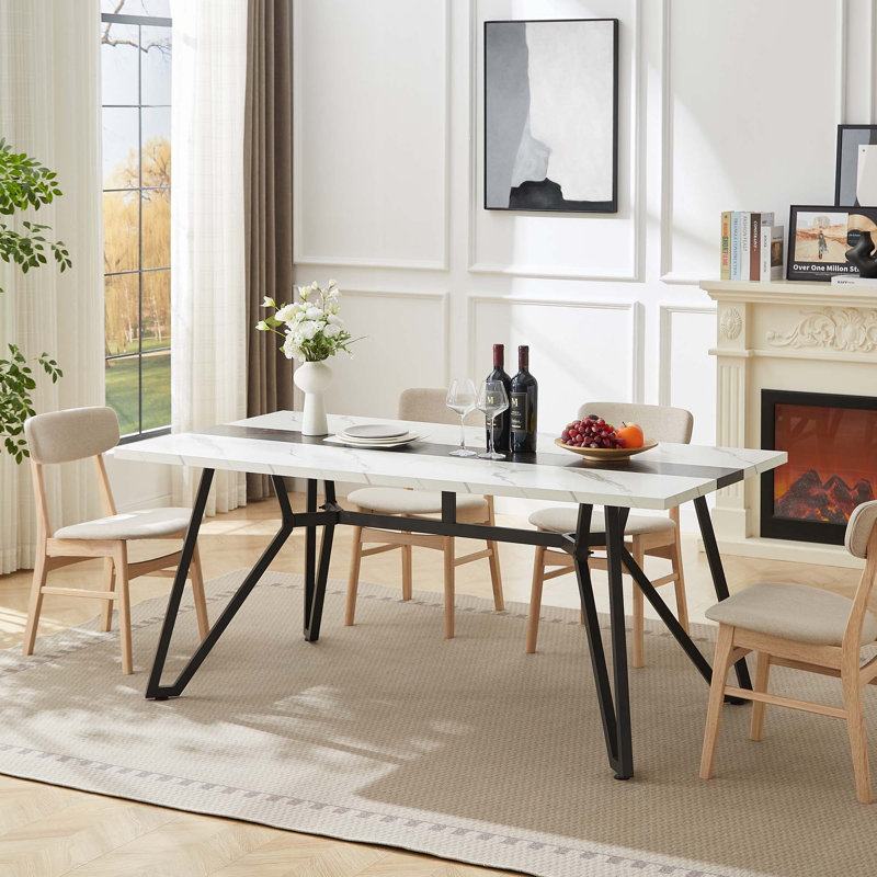 Grande table de salle à manger 70,9 po