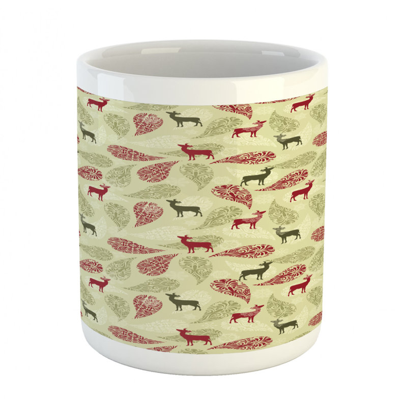 Grande tasse à café cerf