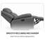 Fauteuil inclinable en cuir, fauteuil inclinable manuel, fauteuil lounge moderne, anthracite-203763109