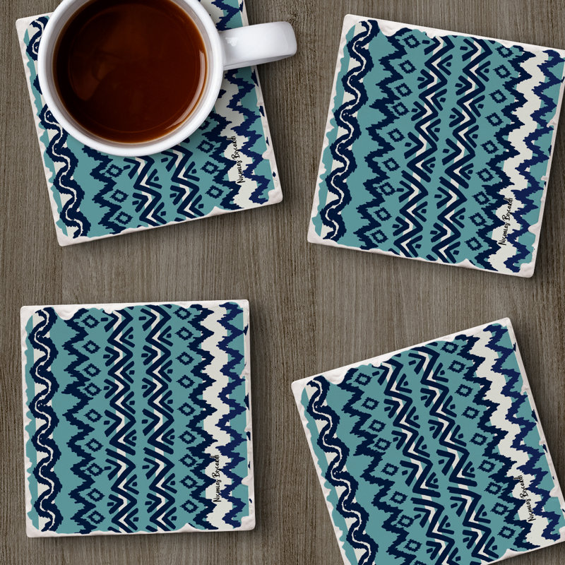 Mission 4 Pack Tumbled Tile Stone Coasters