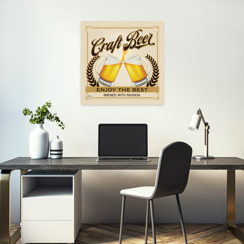 Craft Beer Enjoy The Contemporary Art, H 18 po x l 18 po