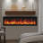 72"Recessed or Wall Mounted Electric Fireplace, Home Compatible, Logs & Crystals, Remote Control-1017943733