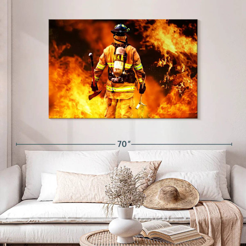 Alcaraz Firefighter, 32" H x 48" W