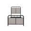 Simple, tissu d'ameublement en lin, structure de lit, plateforme en métal, tissu de tête, système de floraison des pieds, longue durée, silencieux, performance fluide, assemblage facile à suivre, matelas en mousse viscoélastique, 8
