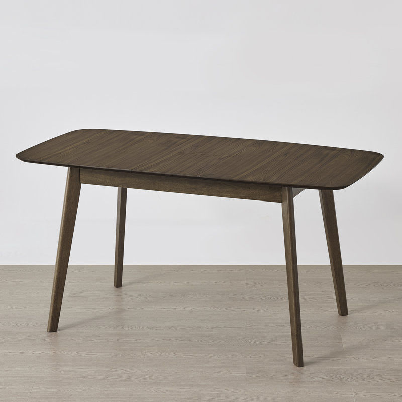 Table de salle à manger extensible 47 à 59 po, H 29,5 po x L 46,9 po x l 29,5 po, Noyer