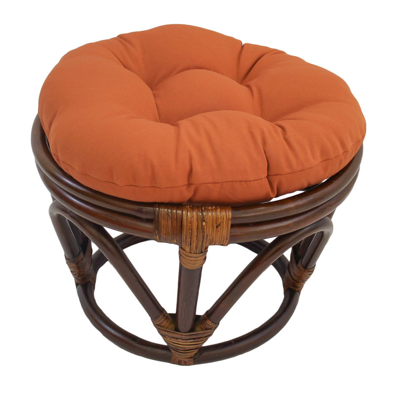 Coussin rond pour repose-pieds d'intérieur, Rouille