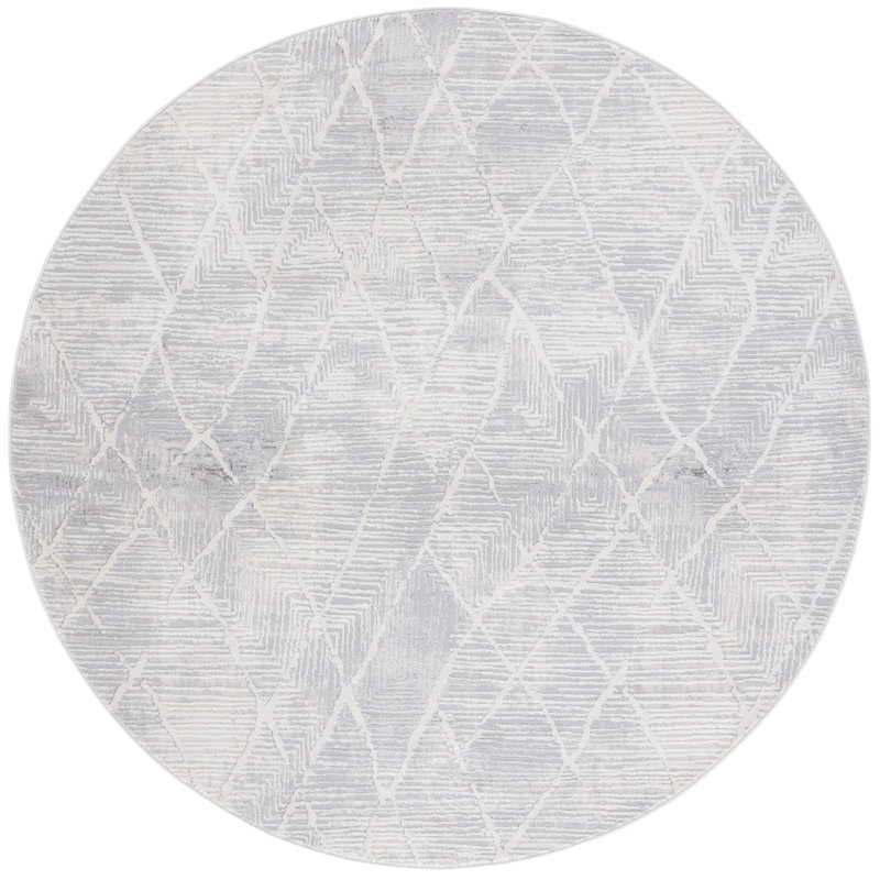 Jurrina Performance Abstract Rug, Round 6'7"