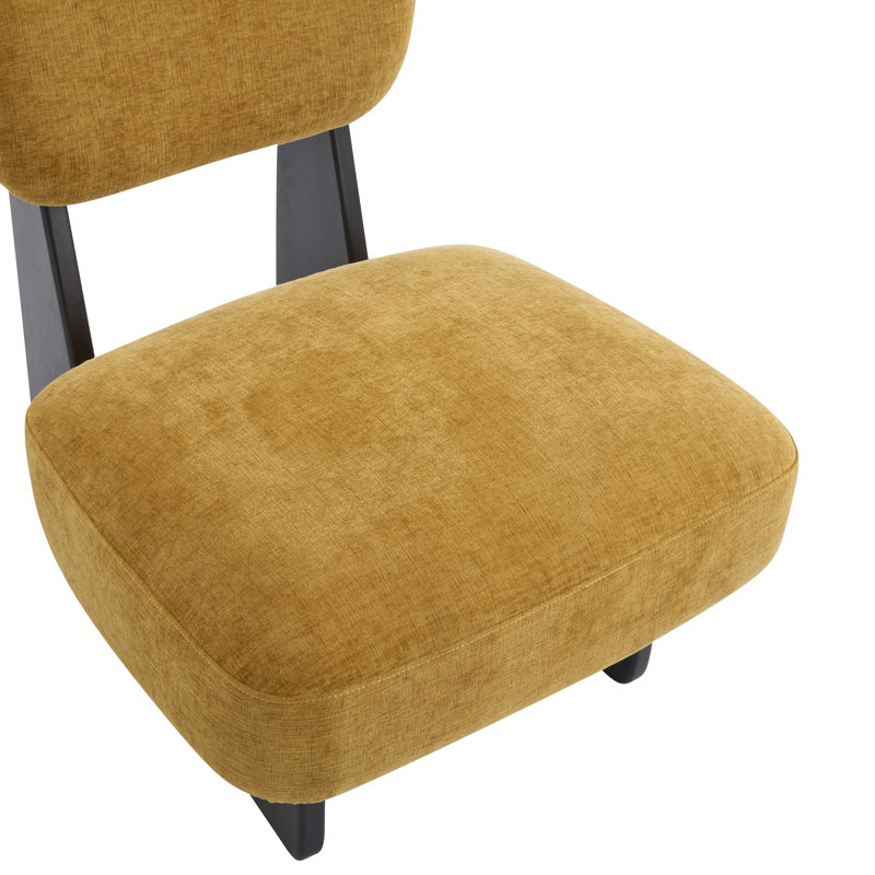 Chaises d'appoint rembourrées en tissu Vierra, Noir, Gris anthracite