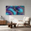 «Teal and Copper Fractal Spirals», art mural-626343097
