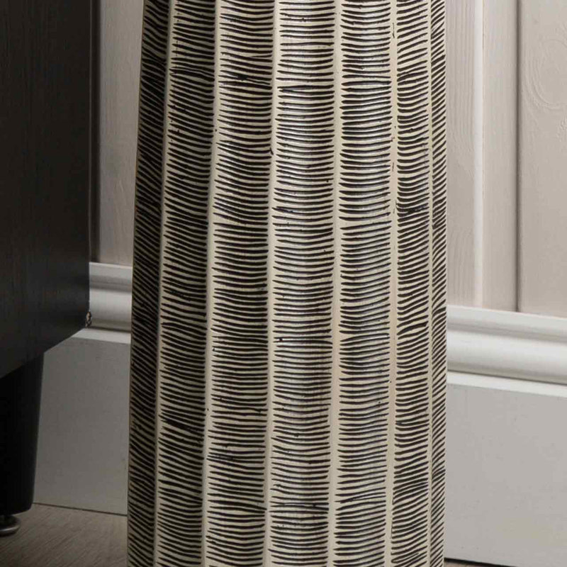 Abbrielle Floor Vase For Living Room Furniture, Luxury Decoration Vase with Black and White Finish