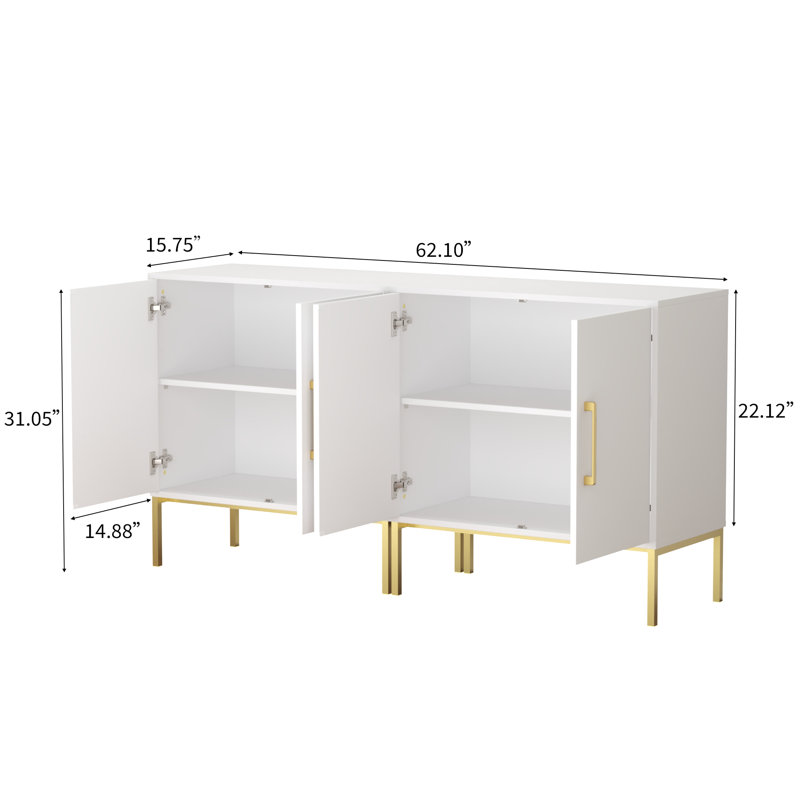 Meuble télé 2 en 1 noir pour téléviseur de 60 po ou moins avec rangement, Blanc