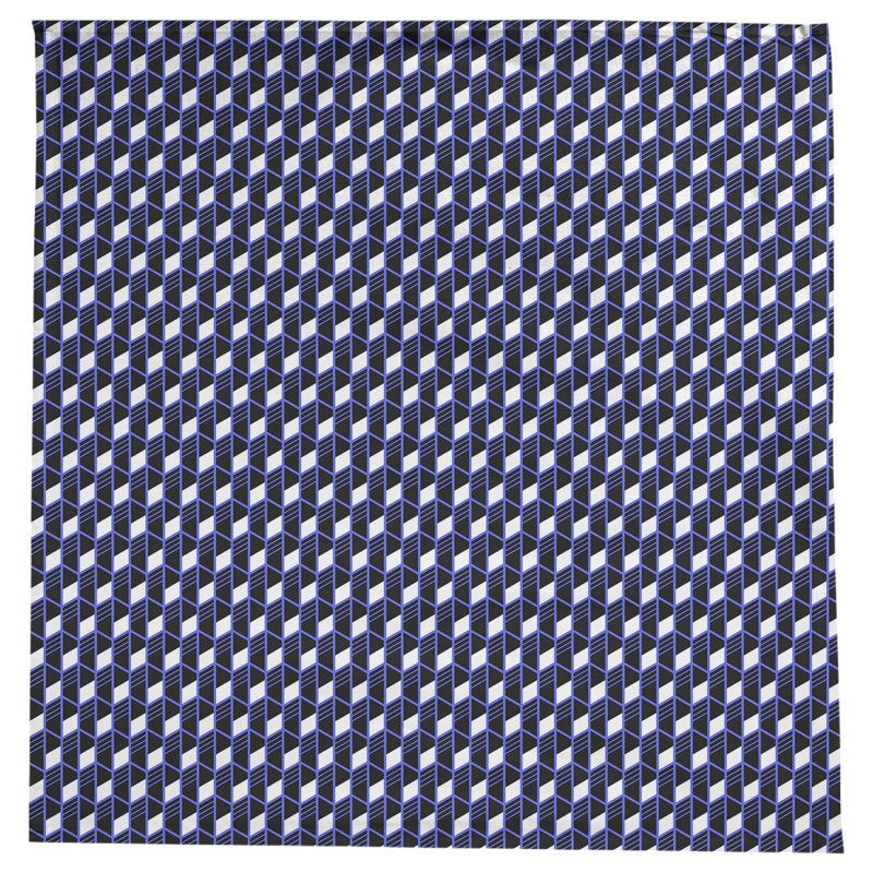 Leffel Geometric Stripes Tablecloth, Blue