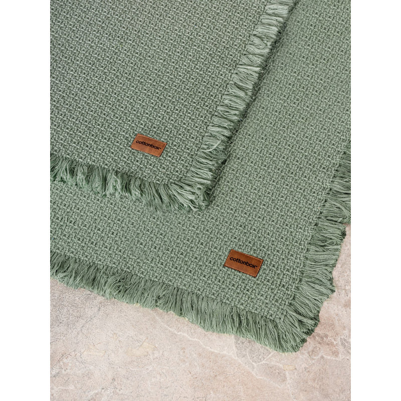 Ensemble luxueux de tapis de bain 100% coton (2 pièces), vert, 29,5 x 49,2 pouces et 23,6 x 35,4 pouces | 1400 GSM pour une absorbance ultime | Lavable à la machine, durable, doux et élégant pour la décoration de salle de bain