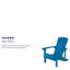 Chaises Adirondack d'extérieur en résine de polyester toutes saisons Balasi-93255238