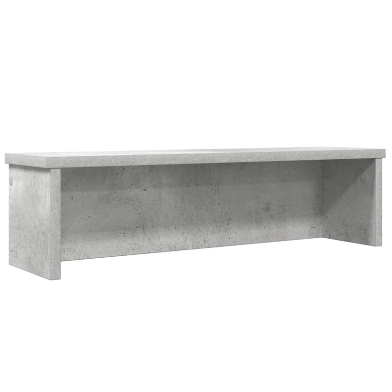 Kitchen Rack Stackable 15x16 Cm Engineered Wood, 16cm H x 50cm W x 15cm D, Concrete Grey
