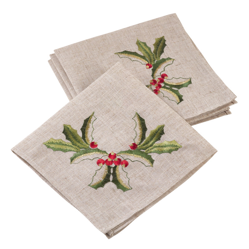 Railsback Embroidered Square Napkin