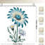 Blue Daisy Floral Shower Curtains, 71 X 71
