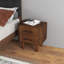 Table de chevet moderne avec table de chevet en noyer Logan