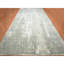 Tapis gris en laine et en soie noué à la main de conception abstraite moderne 12 pi x 18 pi DA4327AEBD5148BA86D81ED8B739D6AE