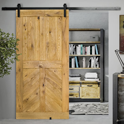 Waithman Solid Oak Wood Barn Door