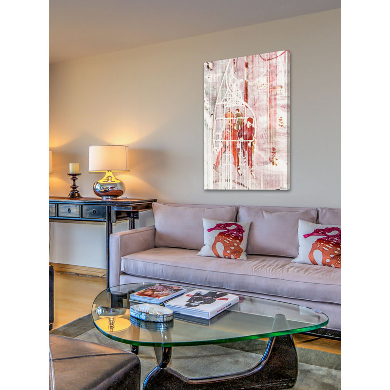 «Chairlift», reproduction sur toile tendue, H 12 po x l 8 po x P 1,5 po