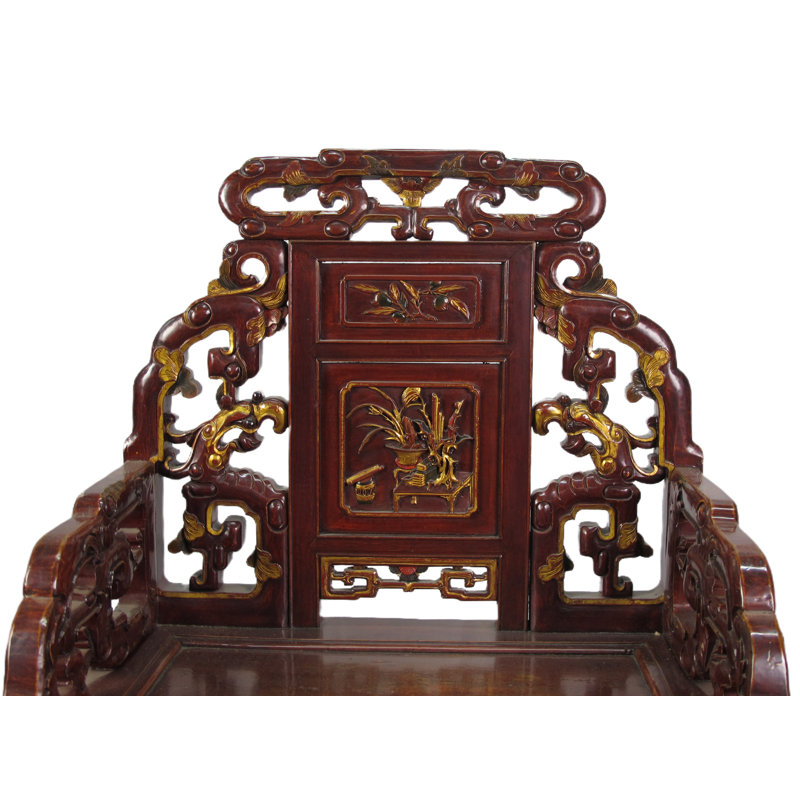 Asian Classic Solid Wood Arm Chair