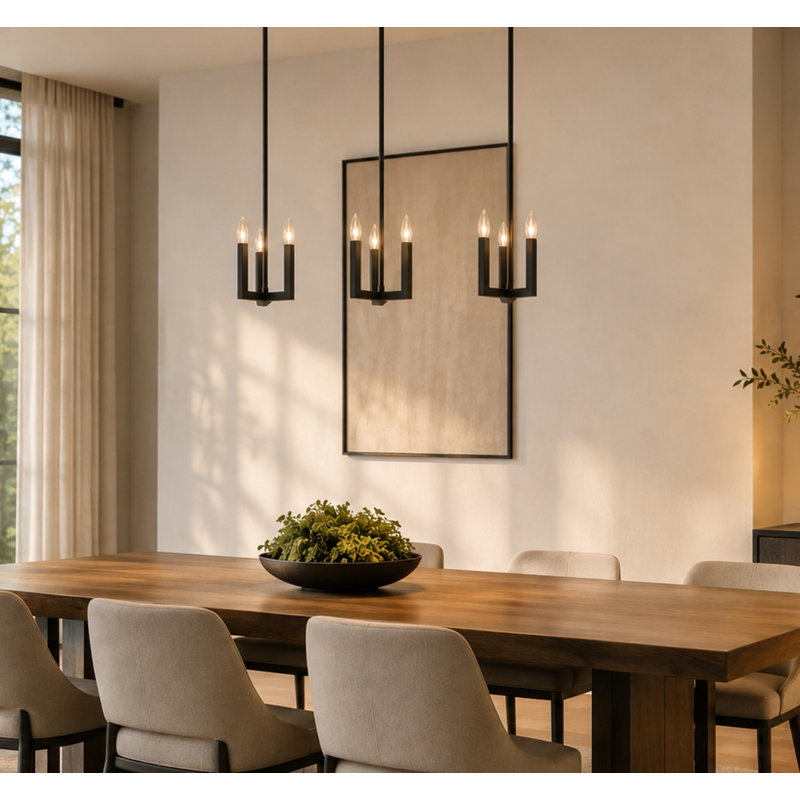 Bert 9 - Light Black Kitchen Island Pendant