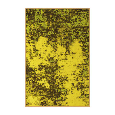 Washable Abstract Indoor Rug