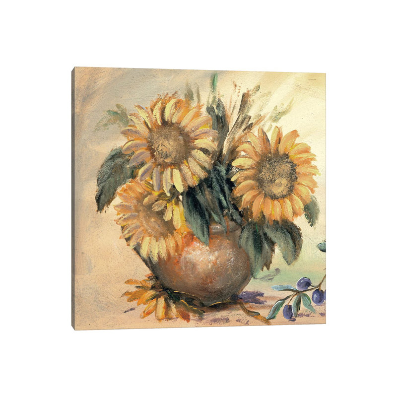 Sunflower Bouquet Ll by Katharina Schöttler - Wrapped Canvas Painting, 66.04 cm H x 66.04 cm W x 1.91 cm D