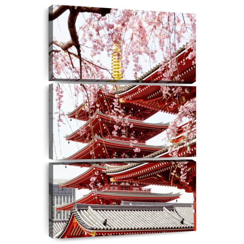 Adella Senso-Ji Pagoda III, H 38 po x l 24 po