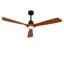 New Model 60 Inch Ceiling Fan With 18W Led Light 3 Solid Wood Blades Remote Control Reversible DC Motor For Home