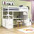 Casner 2 Drawer Loft Bed with Built-in-Desk by Harriet Bee-942134045-942134044