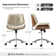 Belby Faux Leather 36.2'' H  Mid-century Modern Office Chair with Bent Wood Frame 