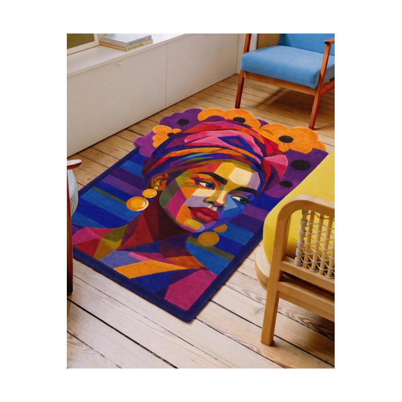 Tapis tissé à motif nautique Mosso, 2' x 2'11"
