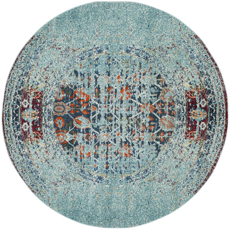 Analia Paisley Area Rug, Round 201 cm