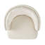 Tabouret de bar pivotant à 360 degrés avec superbe garniture cloutée, ensemble de 2, beige
