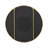 Claire Carter Round Wooden Wall Mirror with Iron Frame