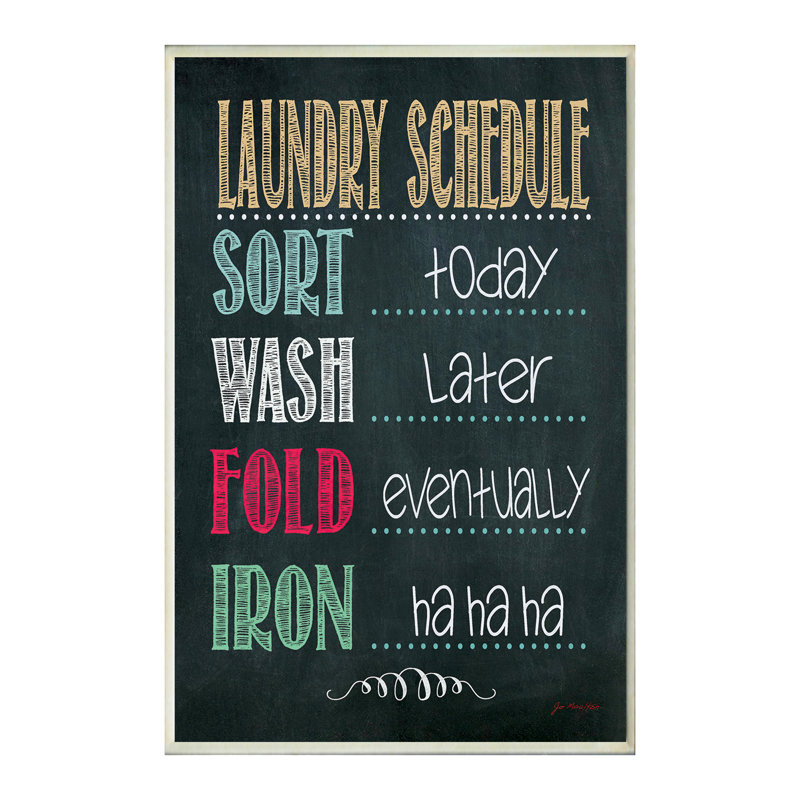 Tableau noir murale plan de lavage