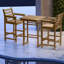 Ensemble de table et chaises d'extérieur toutes saisons à hauteur de bar en PEHD pour balcon de patio bistro-218332896-210001075