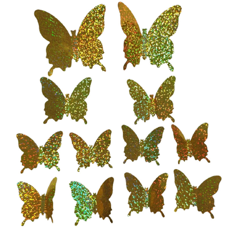 Autocollants muraux creux, Gold